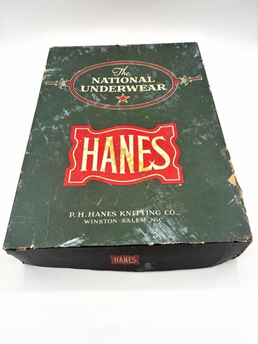 Antique Hanes Underwear Box Hanesknit Collectible 1920s Advertising